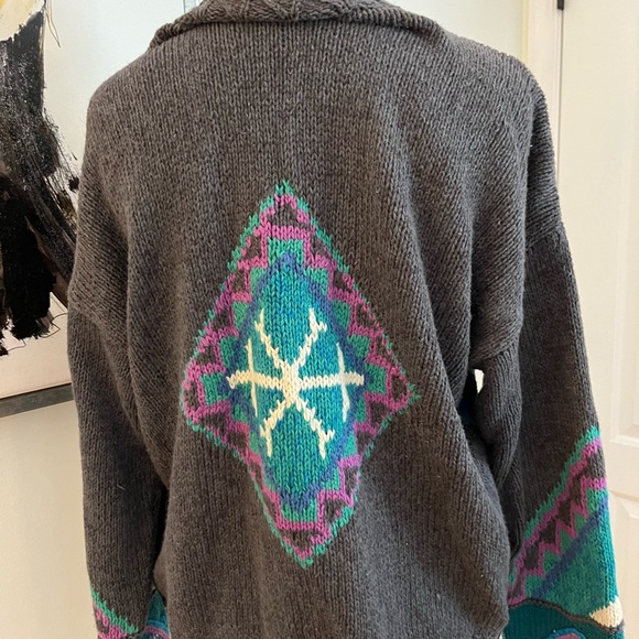 Vintage Segrets Sun Prints Button Front Cardigan Size Small - Picture 7 of 9